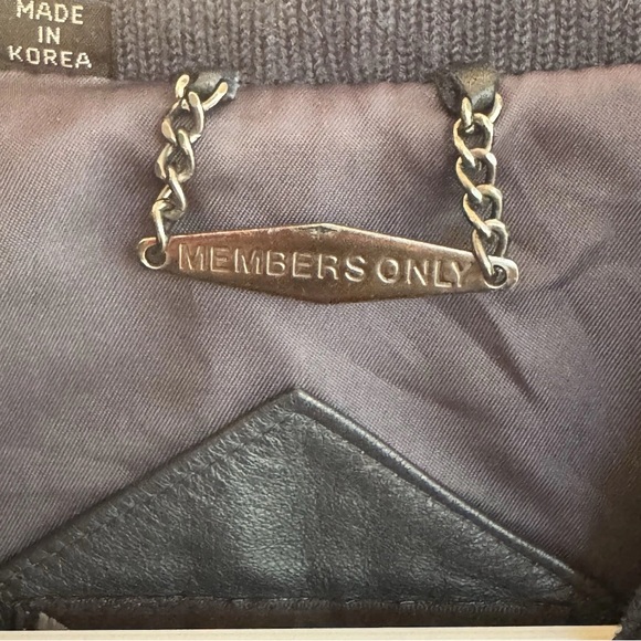 Vintage‎ Members Only Navy Bomber Jacket - Picture 8 of 16